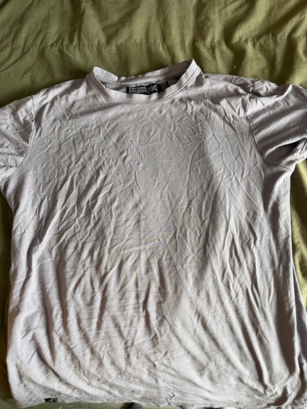 Kangol Men's Crew Neck T‑Shirt in Pale Lavender